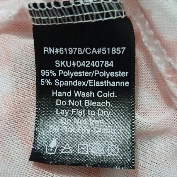 PLAYBOY Pastel Pink Logo Checkered Long Sleeve Crop Top - Picture 7 of 7